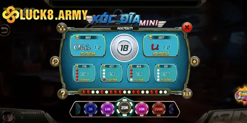 Quy định thuật ngữ trong game bài Xóc Đĩa